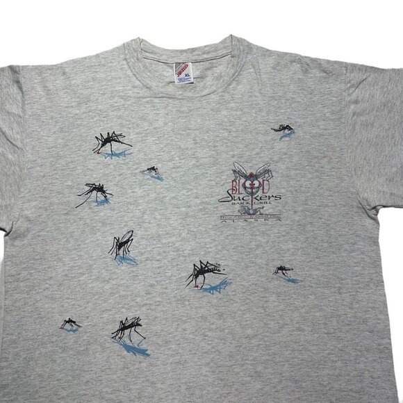 Vintage Mosquito Suck Comedy T-Shirt - Picture 3 of 4